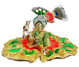 Brass Laddu Gopal Murti 2.5"